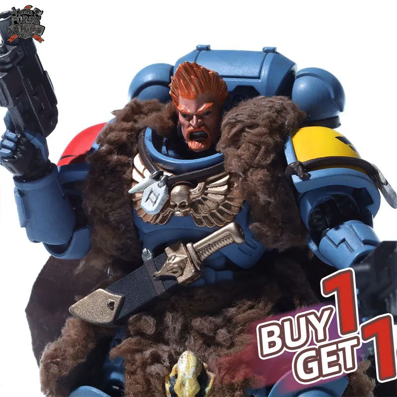 🎁 【BUY 1 GET 1】【READY FOR SHIP】Custom cape wool for Joytoy Warhammer 40000 Space Wolves Hunter Squad (100% off)