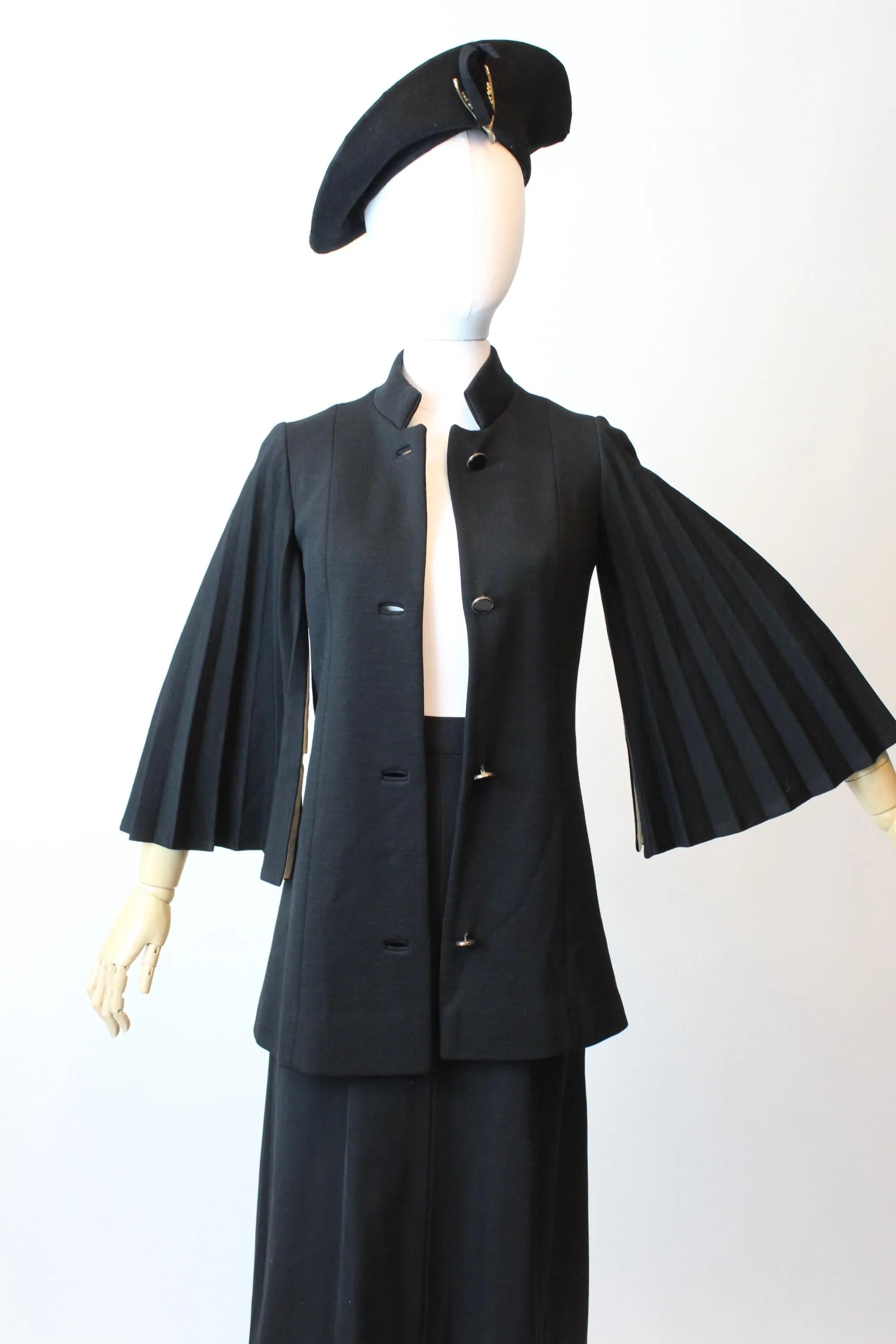 1960s LILLI ANN accordion sleeve jacket xs | new fall winter