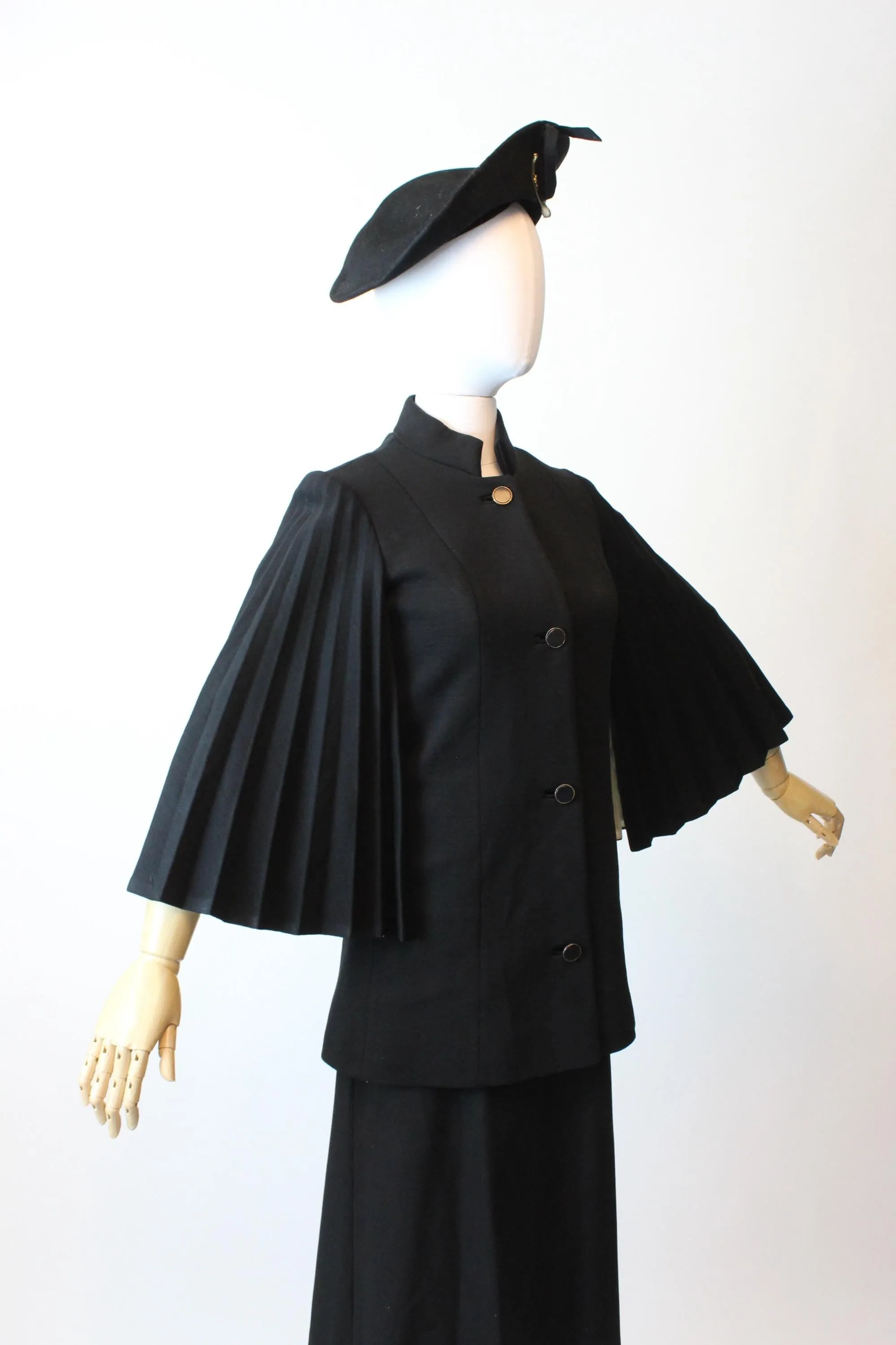 1960s LILLI ANN accordion sleeve jacket xs | new fall winter