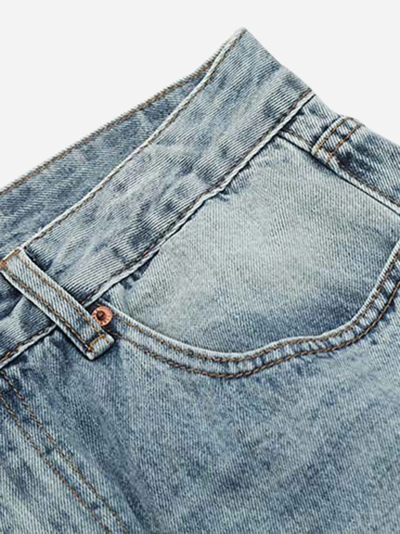 1984 High Street Ripped Micro Flare Jeans