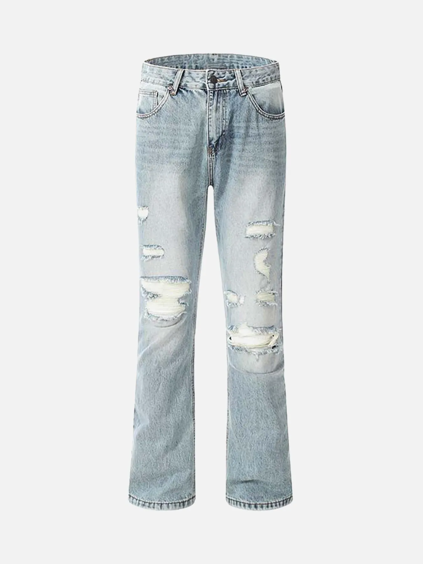 1984 High Street Ripped Micro Flare Jeans