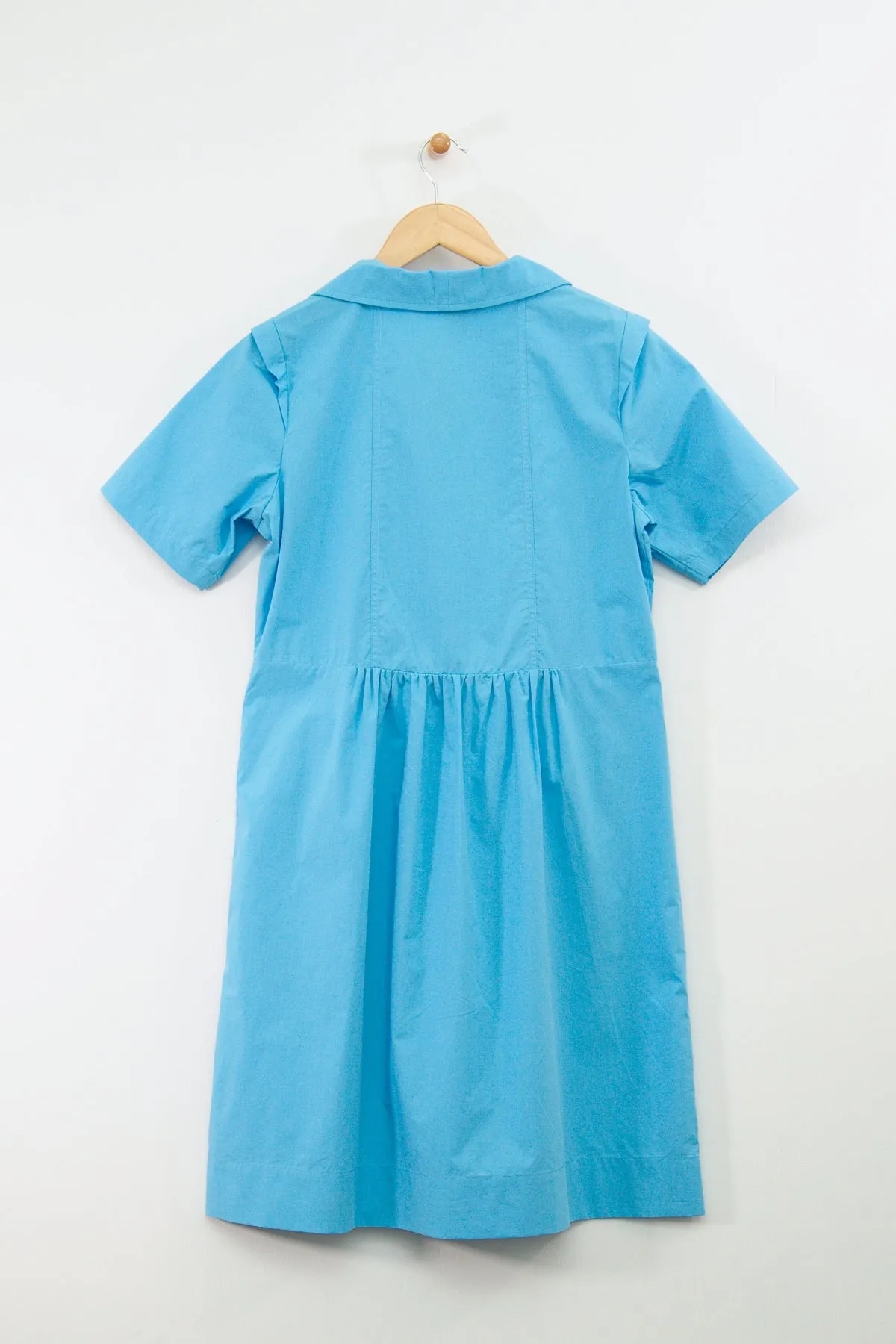 38" Short Sleeve Collared Pullover Dress