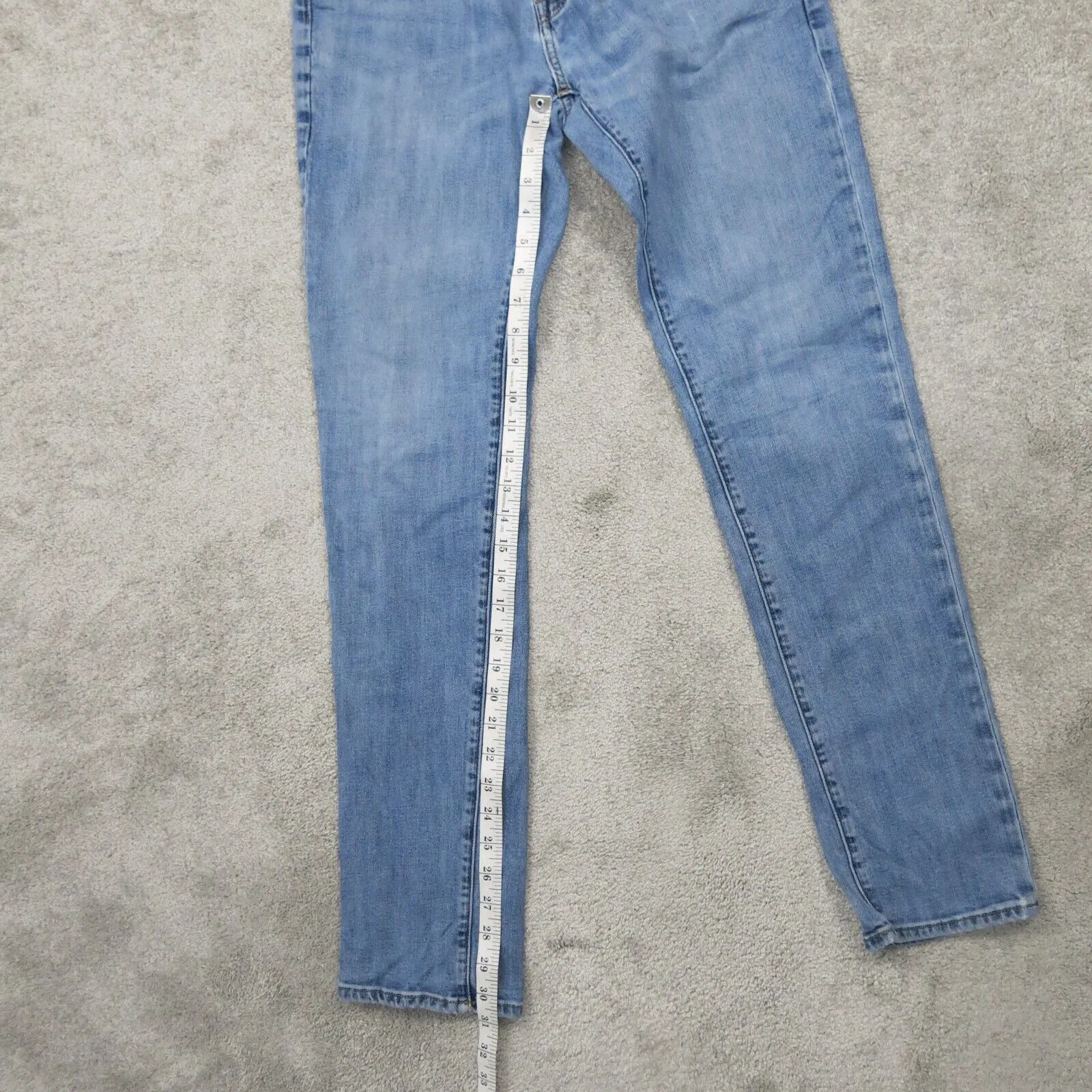 Abercrombie & Fitch Mens Jeans Skinny Leg Low Rise Stretch Blue Size W31XL32