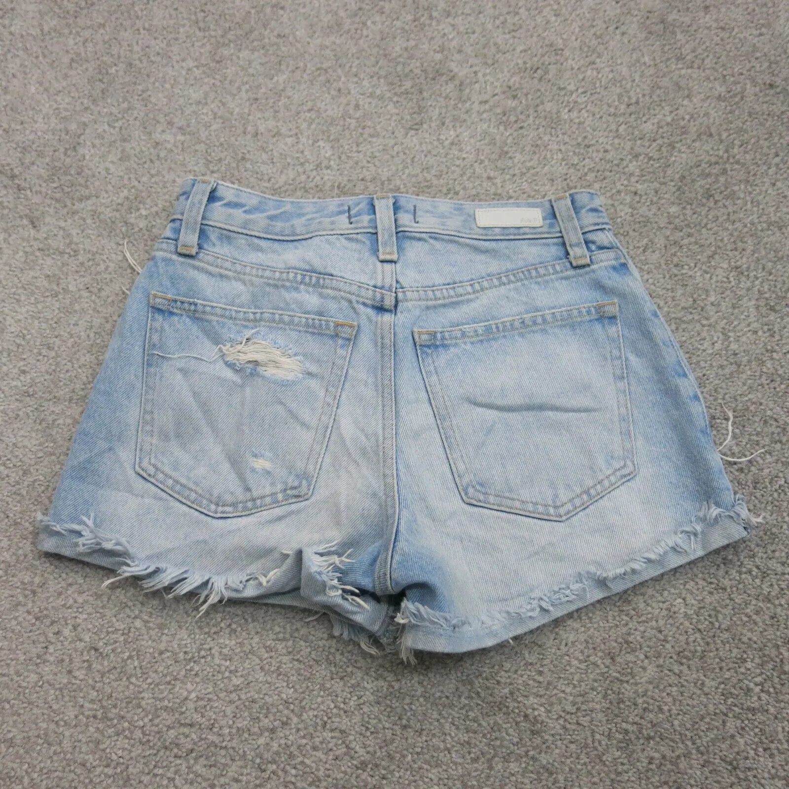 Abercrombie & Fitch Womens Cut Off Annie Short Denim High Rise Blue Size  24/00