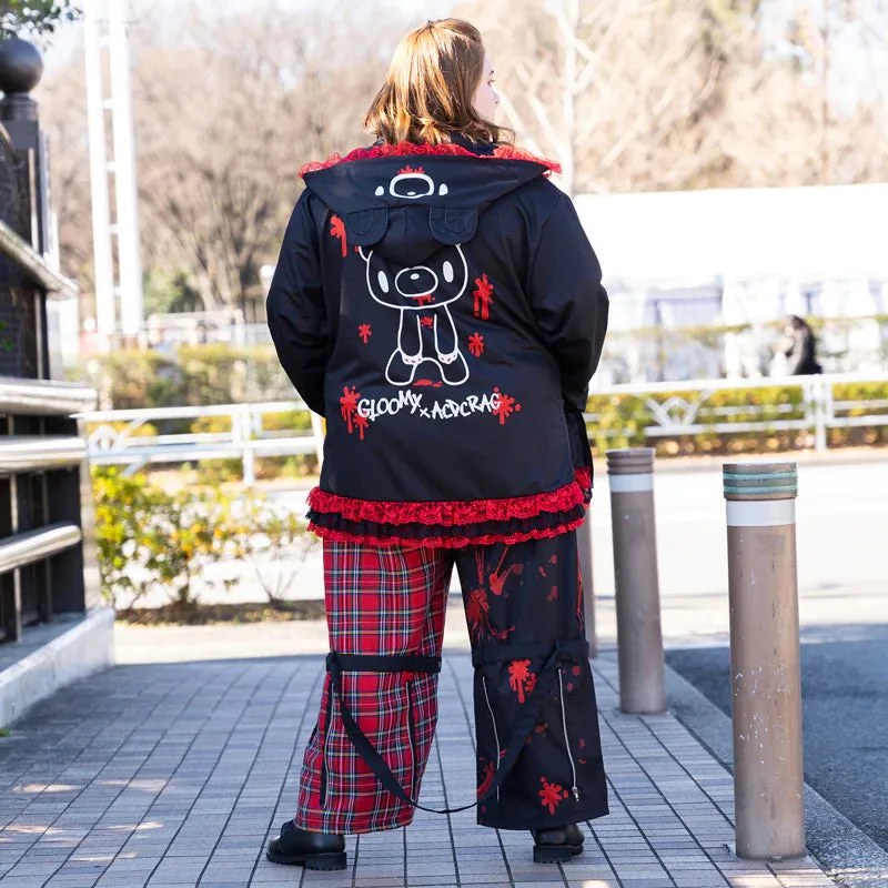 ACDC RAG & Gloomy Bear plus size dark bear ears hoodie