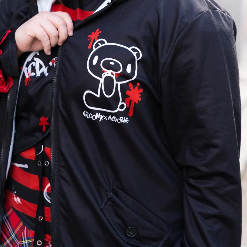 ACDC RAG & Gloomy Bear plus size dark bear ears hoodie