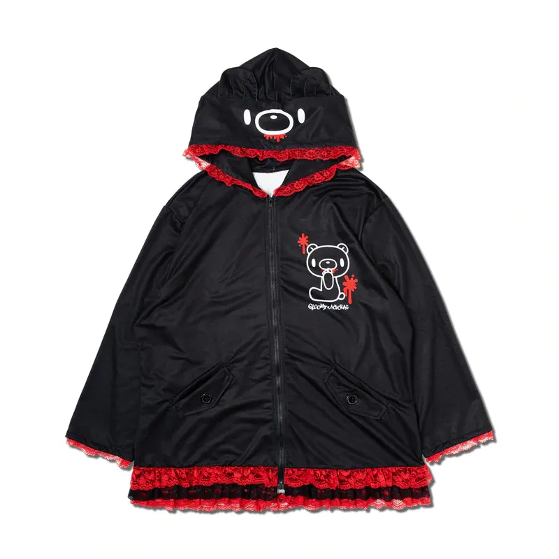 ACDC RAG & Gloomy Bear plus size dark bear ears hoodie