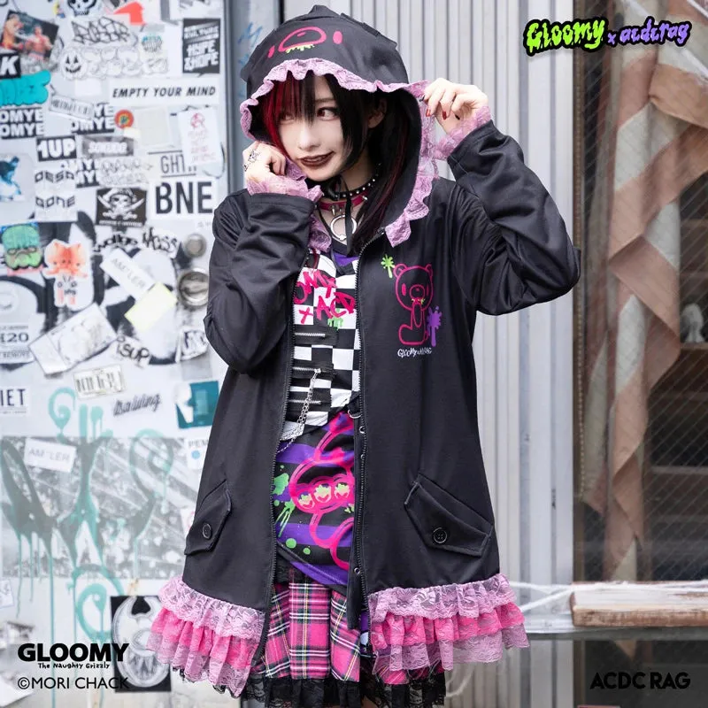 ACDC RAG & Gloomy Bear vivid bear ears hoodie