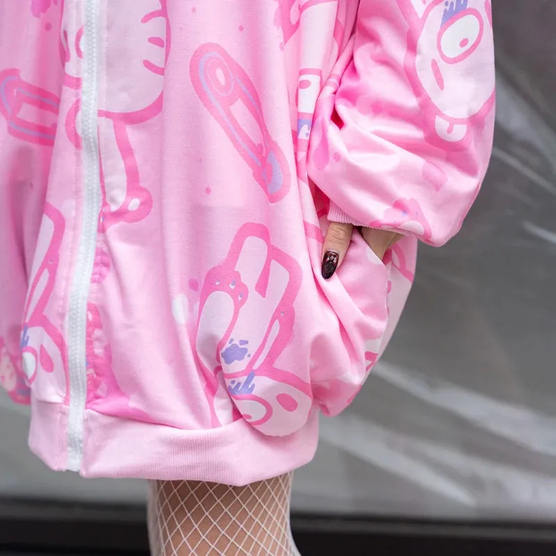 ACDC RAG and Gloomy Bear pastel hoodie