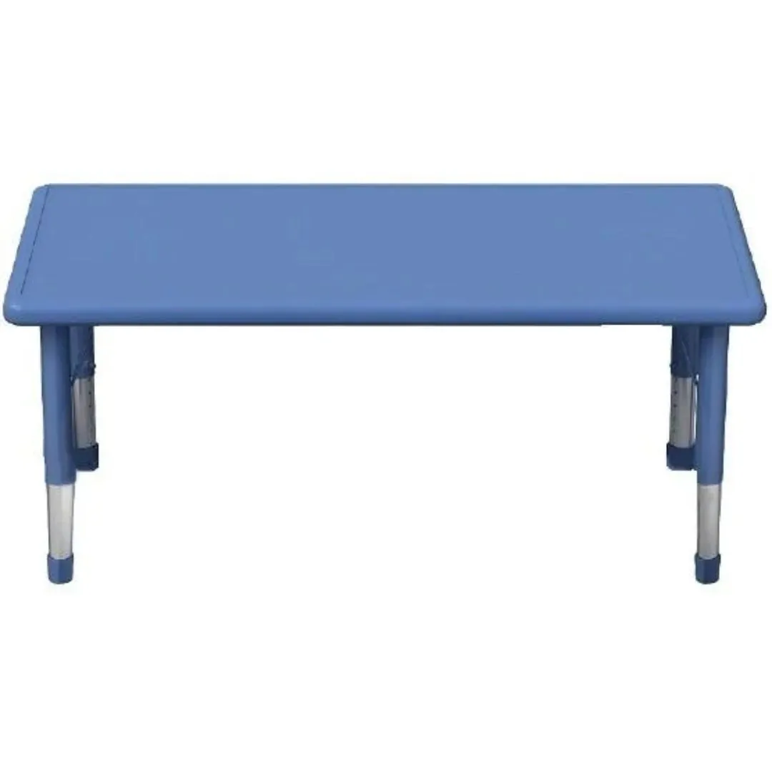 Adjustable Polyethylene Rectangular Table and Chairs - All Heights and Colours