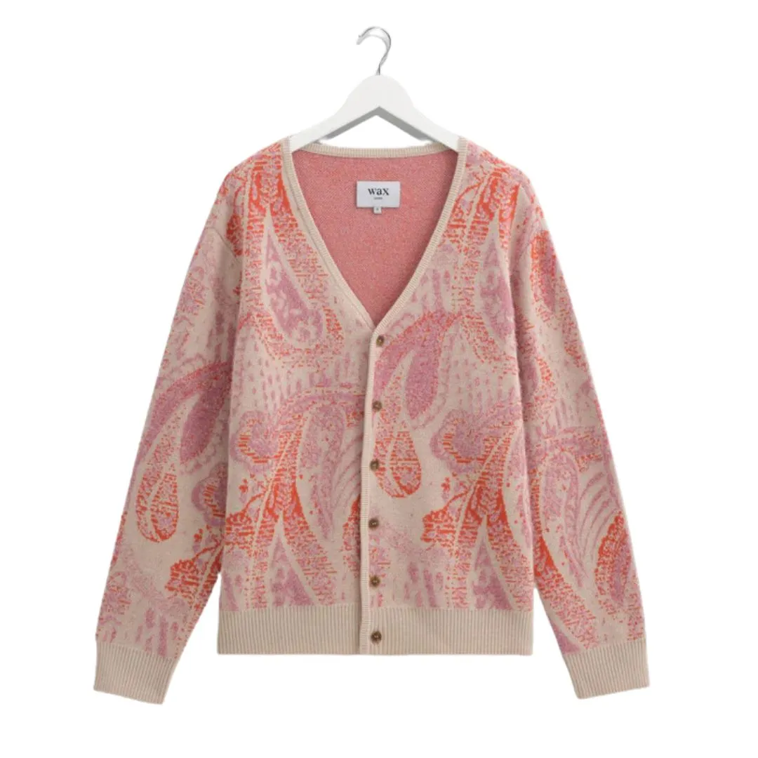 Alban Cardigan Paisley (Pink   Ecru)