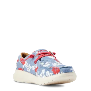 Ariat Ladies Hilo Aloha Pareau Print Red White & Blue Shoes 10044522