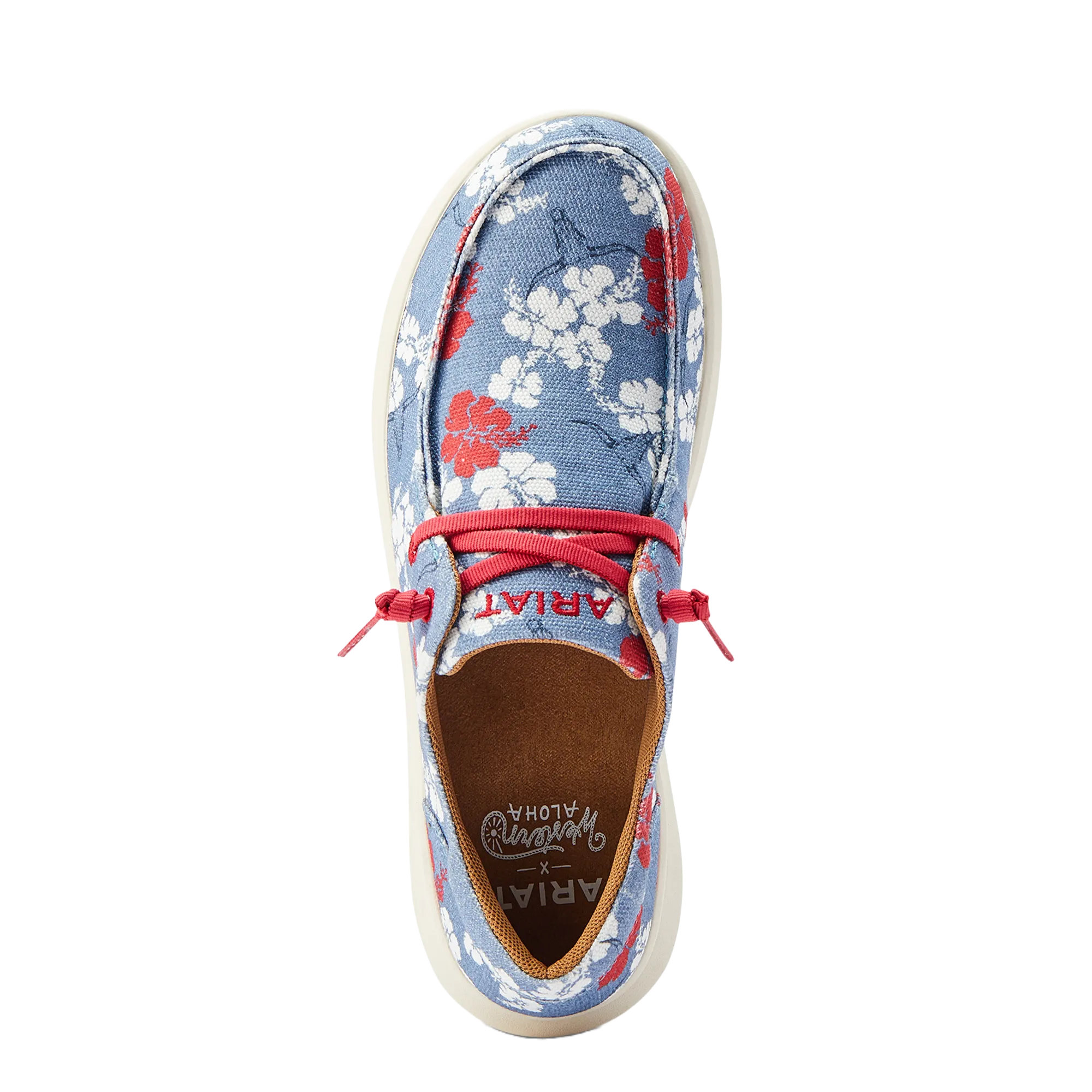 Ariat Ladies Hilo Aloha Pareau Print Red White & Blue Shoes 10044522