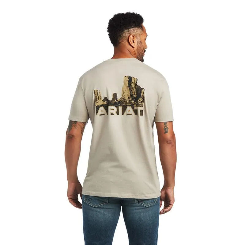 Ariat Men's Tan Monument Sunset T-Shirt