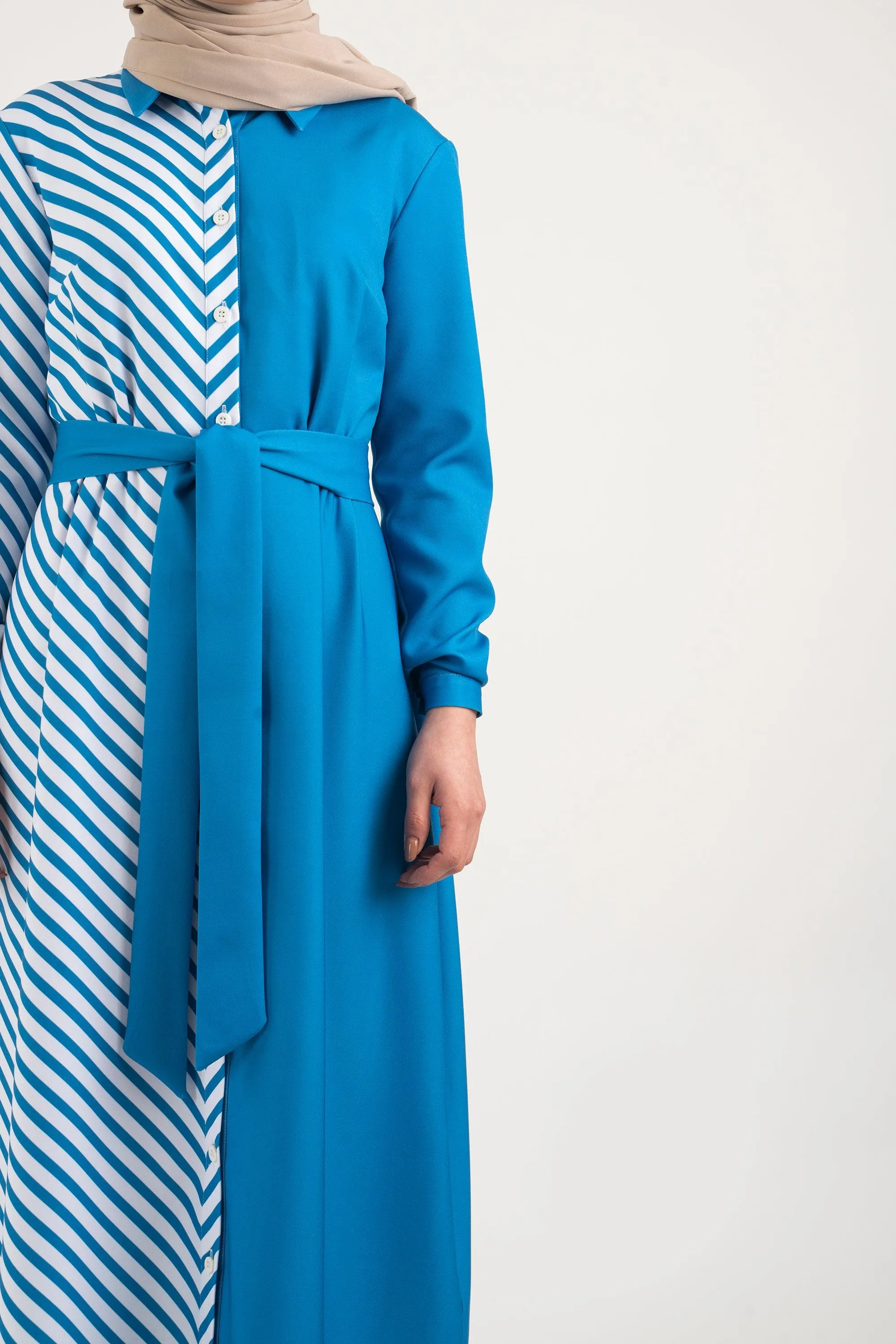 Azure Shirt Dress