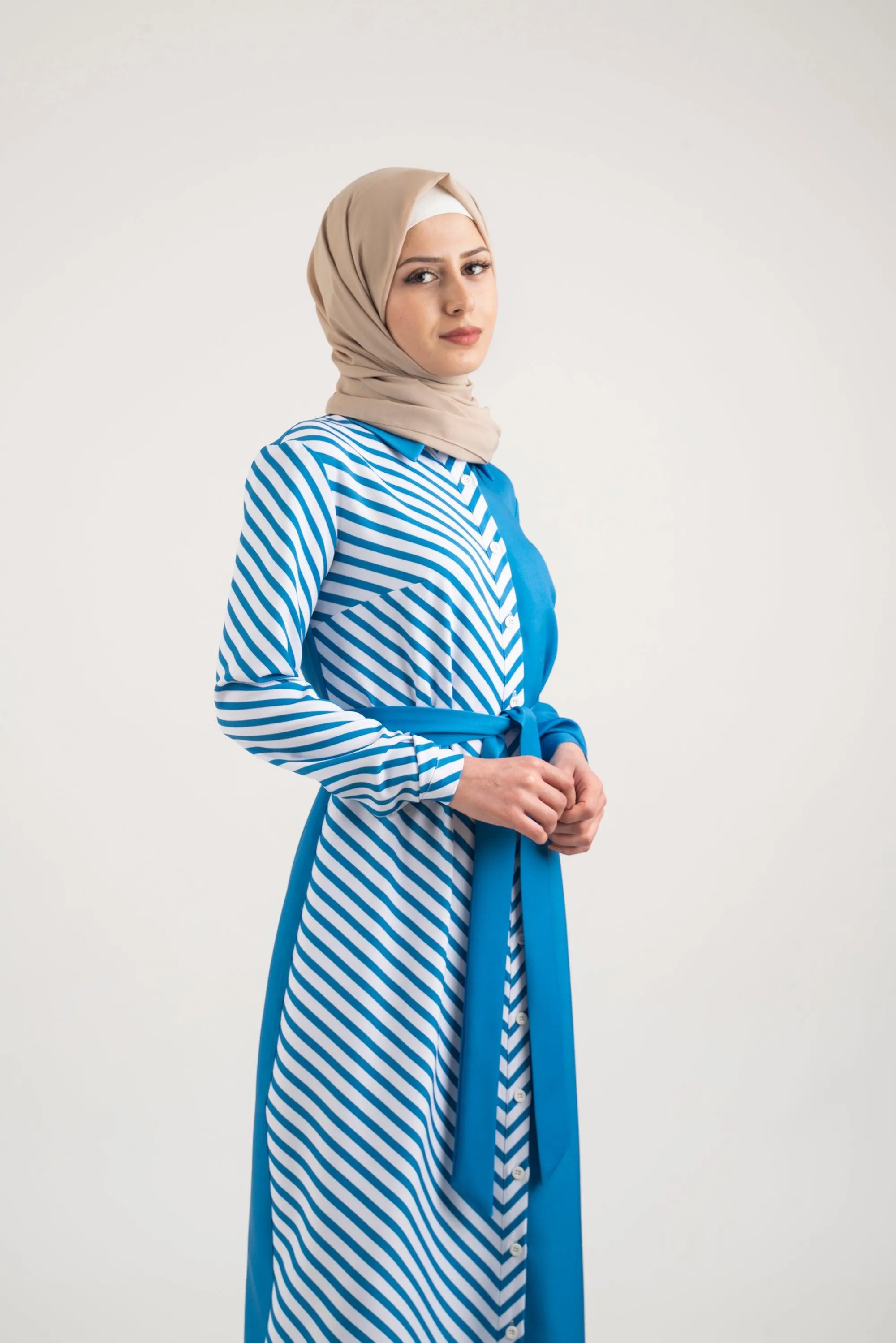 Azure Shirt Dress