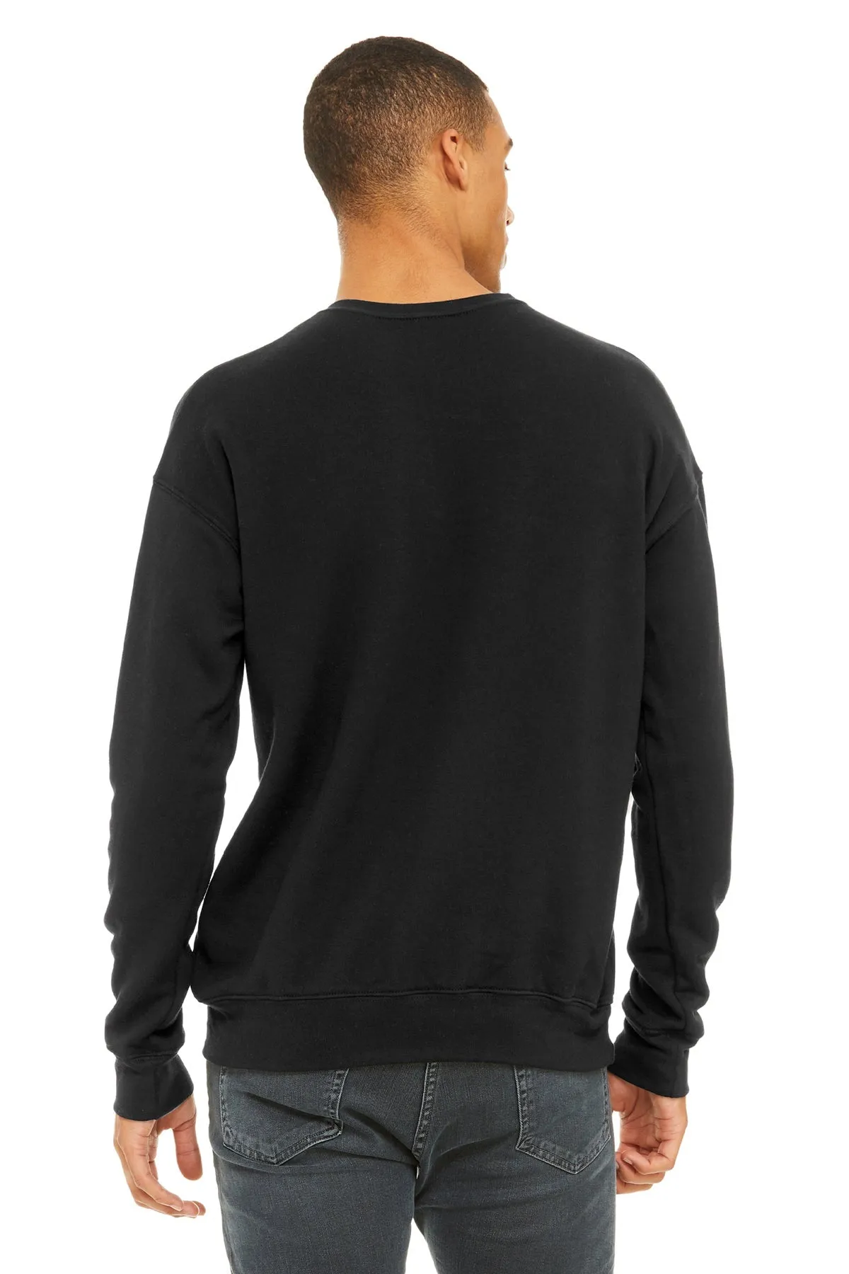 Bella Canvas Unisex Drop Shoulder Pullover, Black