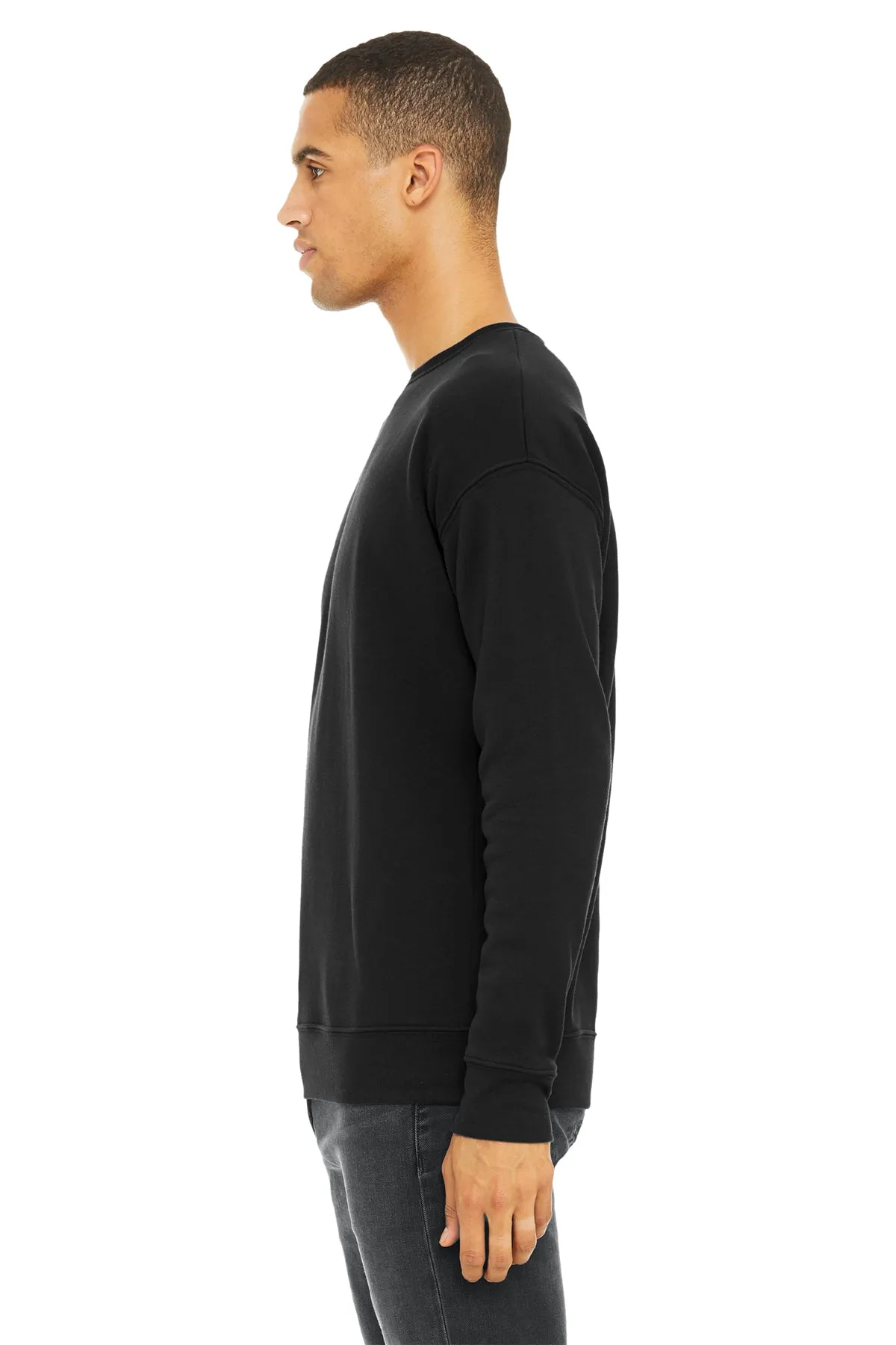 Bella Canvas Unisex Drop Shoulder Pullover, Black