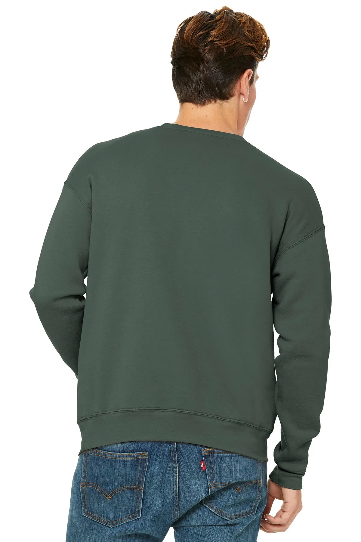 Bella Canvas Unisex Drop Shoulder Pullover, Military Green