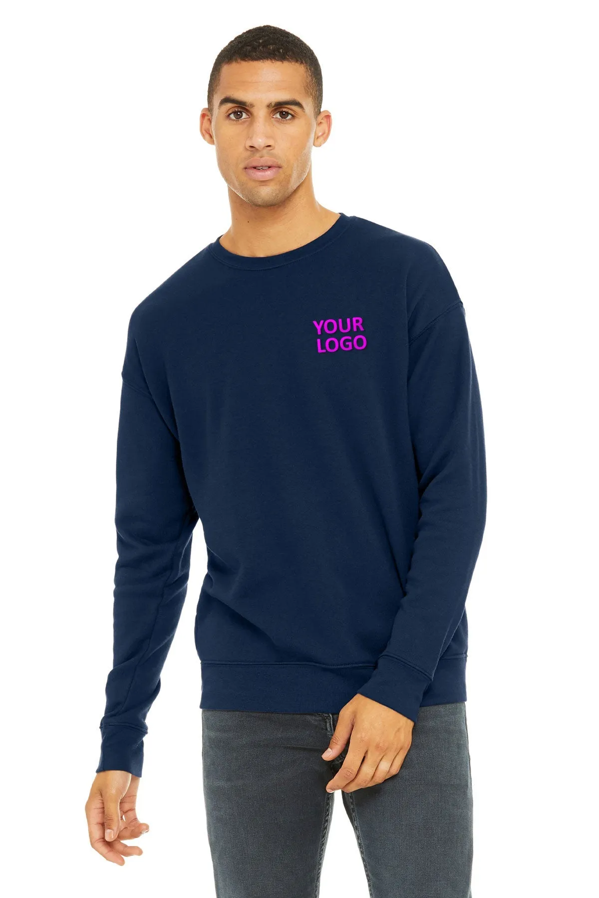 Bella Canvas Unisex Drop Shoulder Pullover, Navy