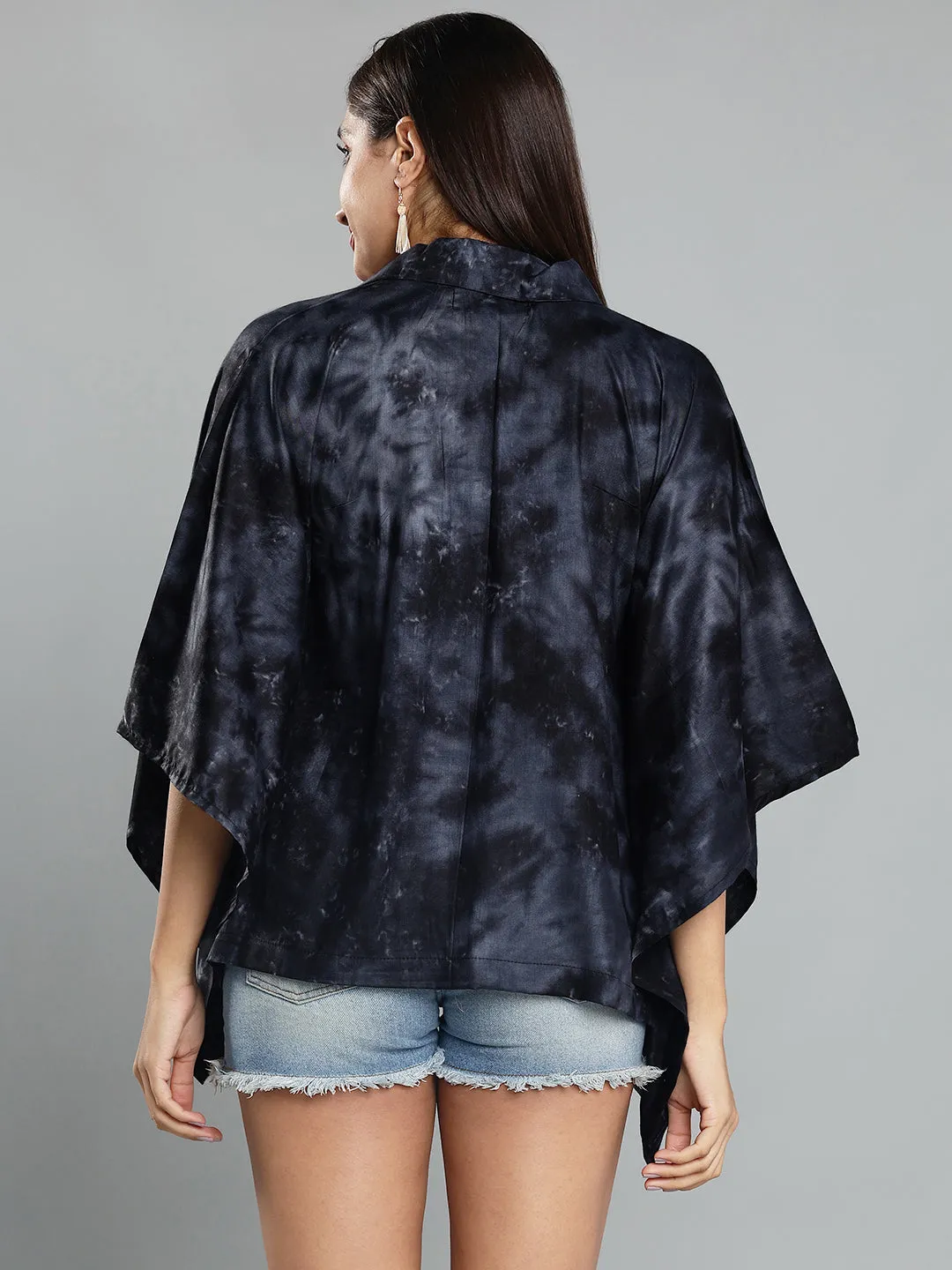 Black Rayon TieDyeTop- Solstice