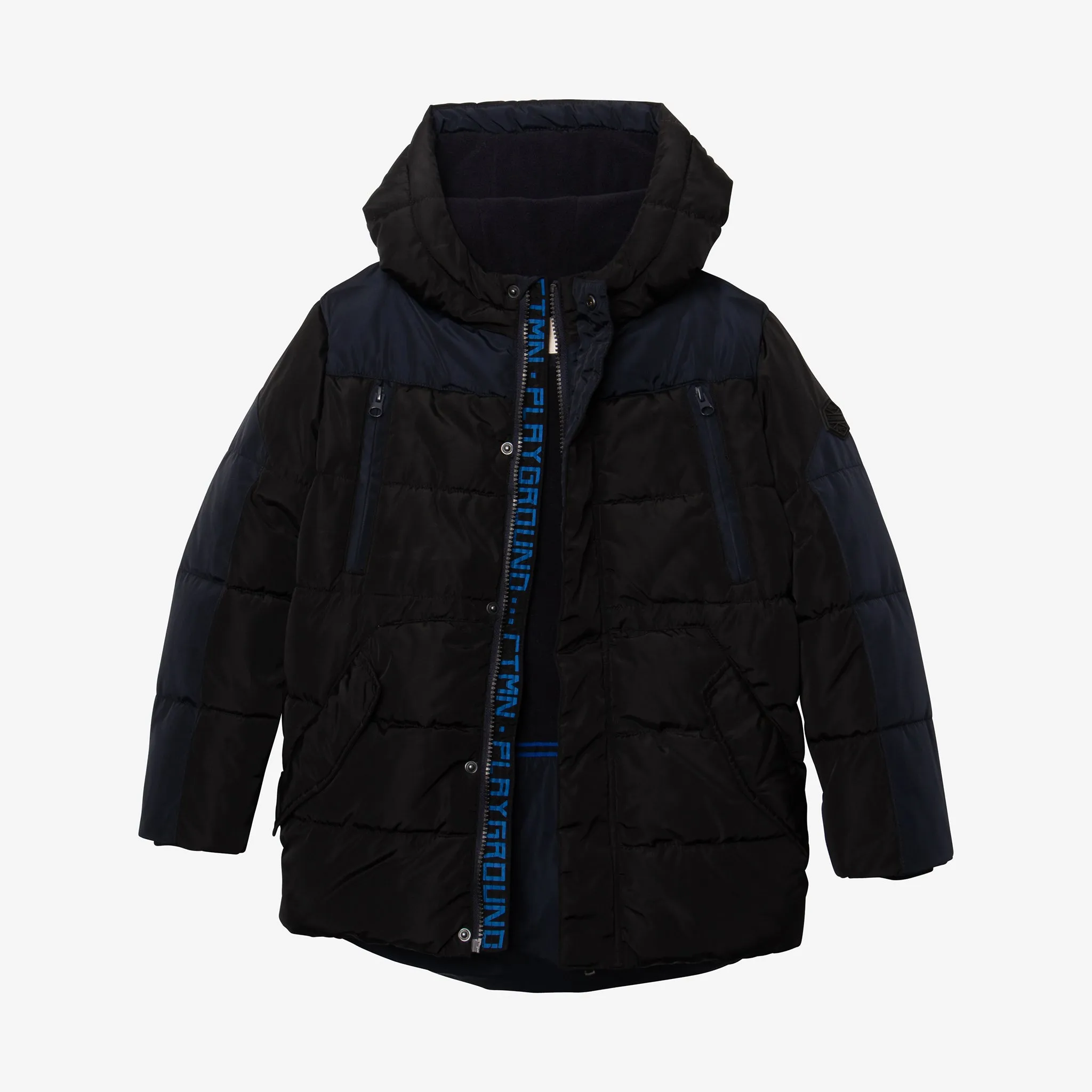 Boy black parka