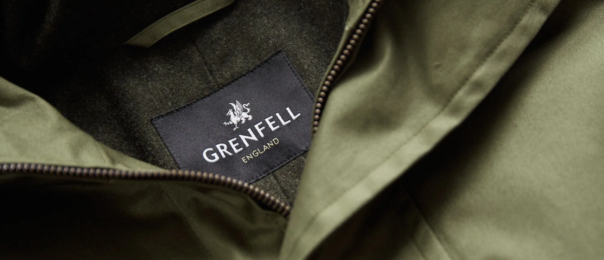 Cape Grenfell Cloth Green with Merino Wool Lining