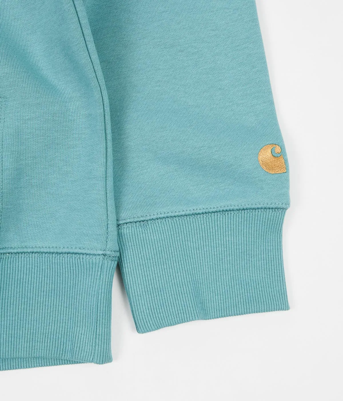 Carhartt Chase Hoodie - Frosted Turquoise / Gold