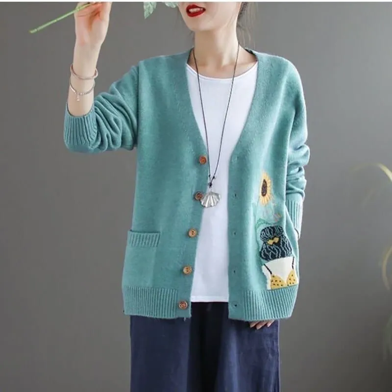 Cartoon Button up Cardigan