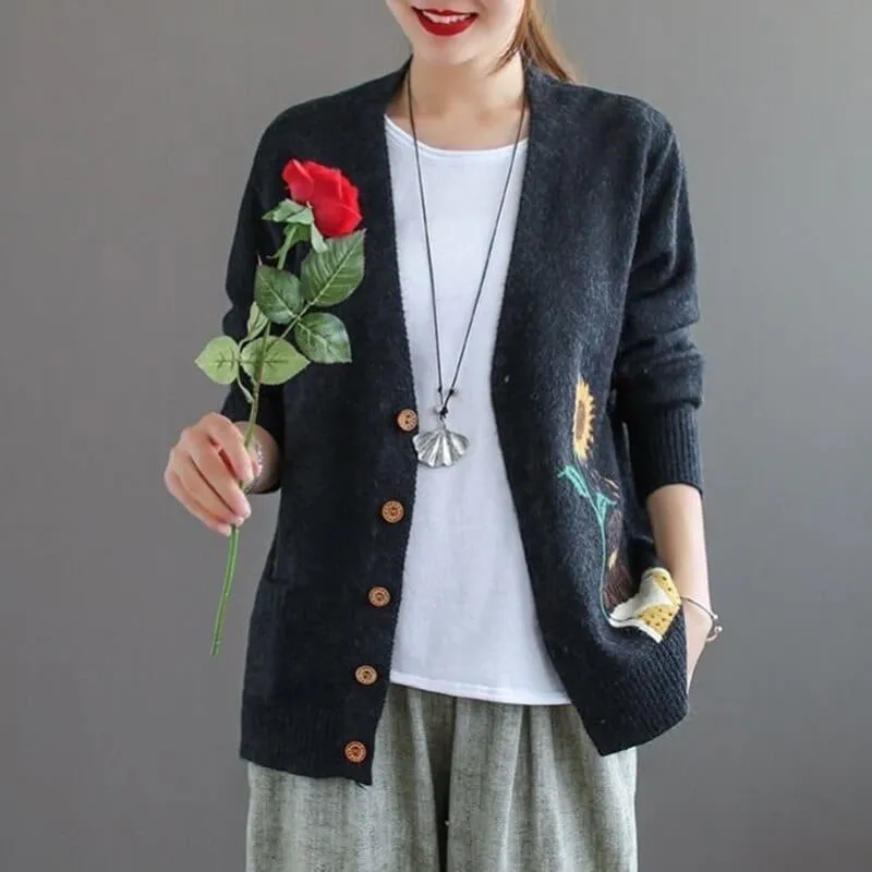 Cartoon Button up Cardigan