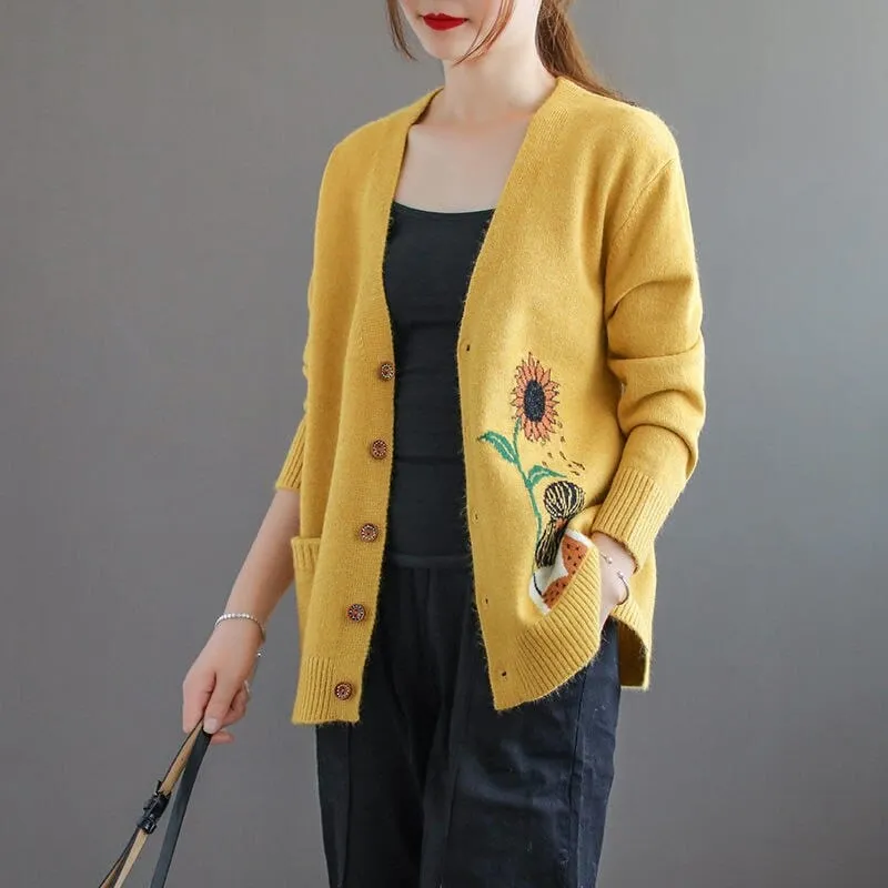 Cartoon Button up Cardigan