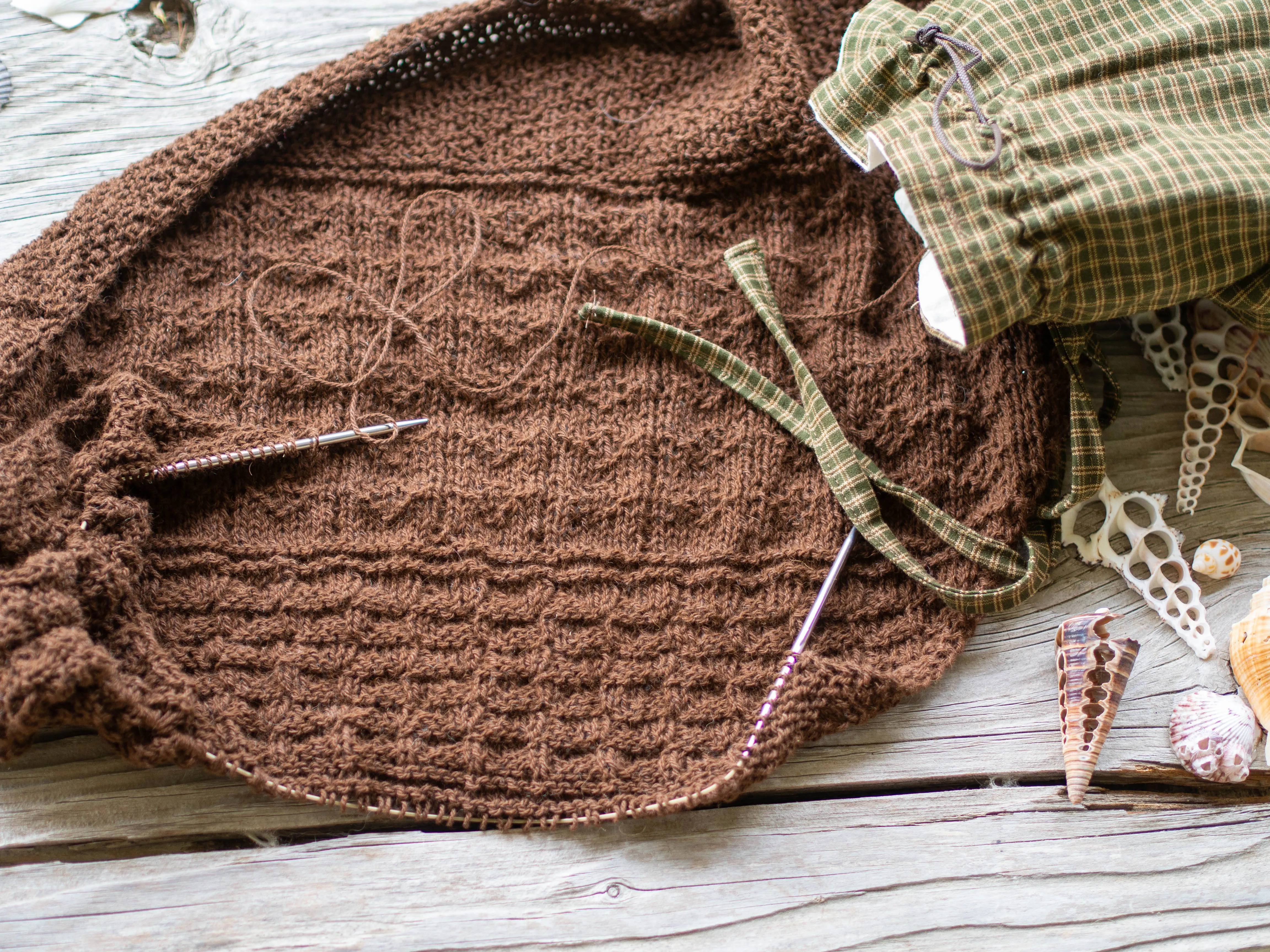 Celtic Mist Shawl DK Weight Knitting Pattern