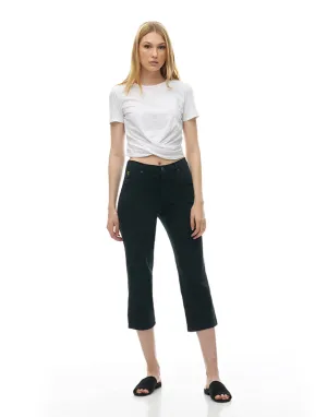 CHLOE CROP STRAIGHT JEANS / Black