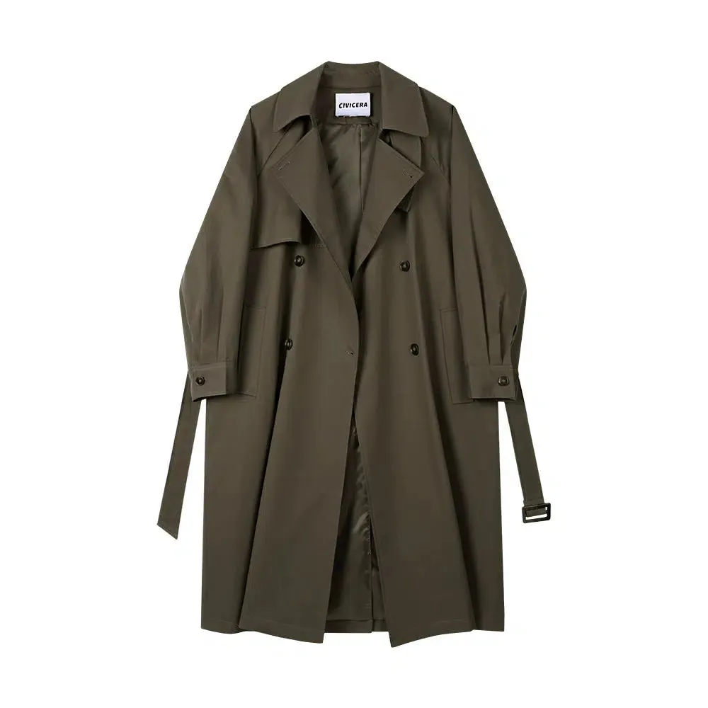 Classic Double-Breasted Trench Coat