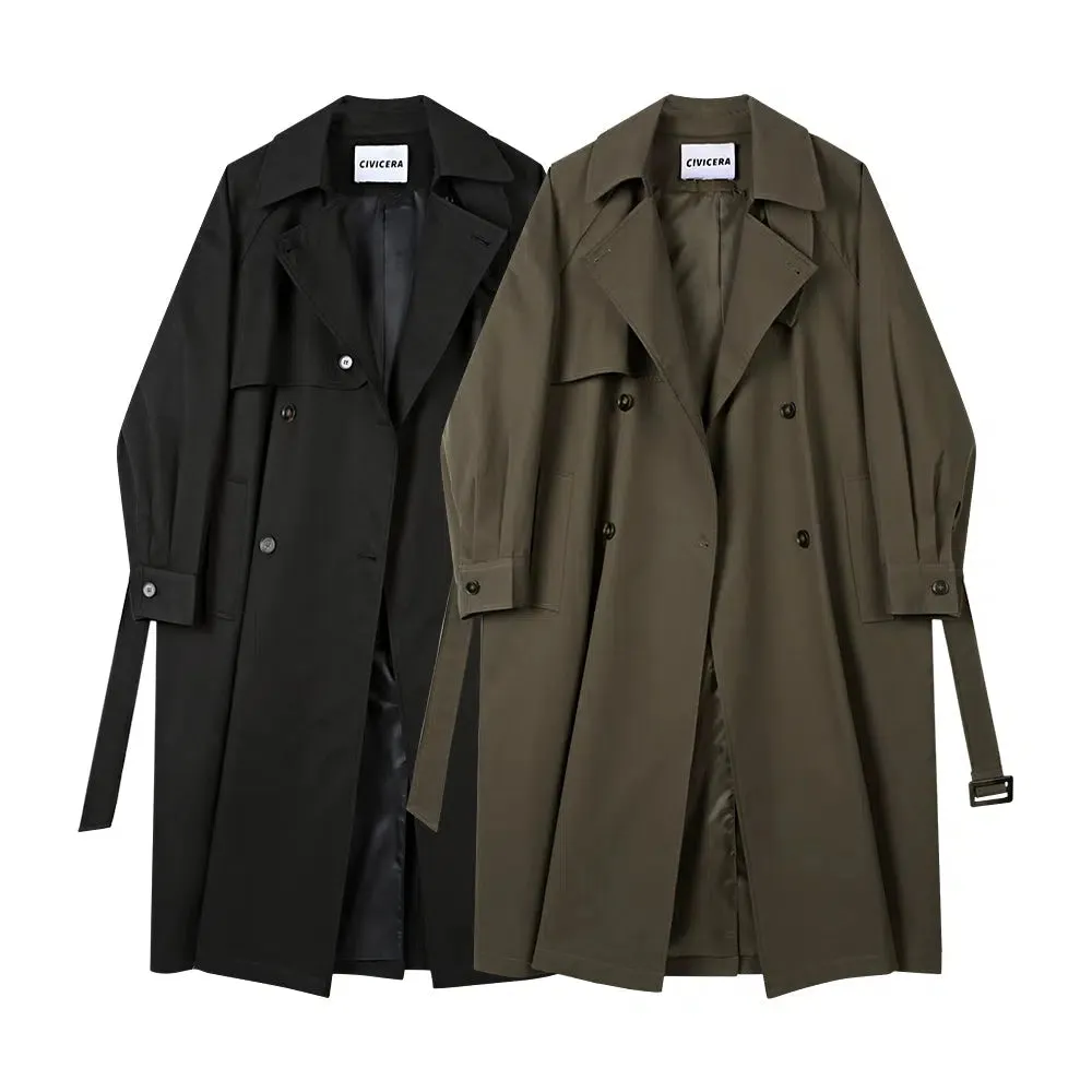 Classic Double-Breasted Trench Coat