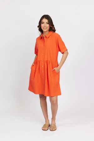 Cocoon Dress - Melon