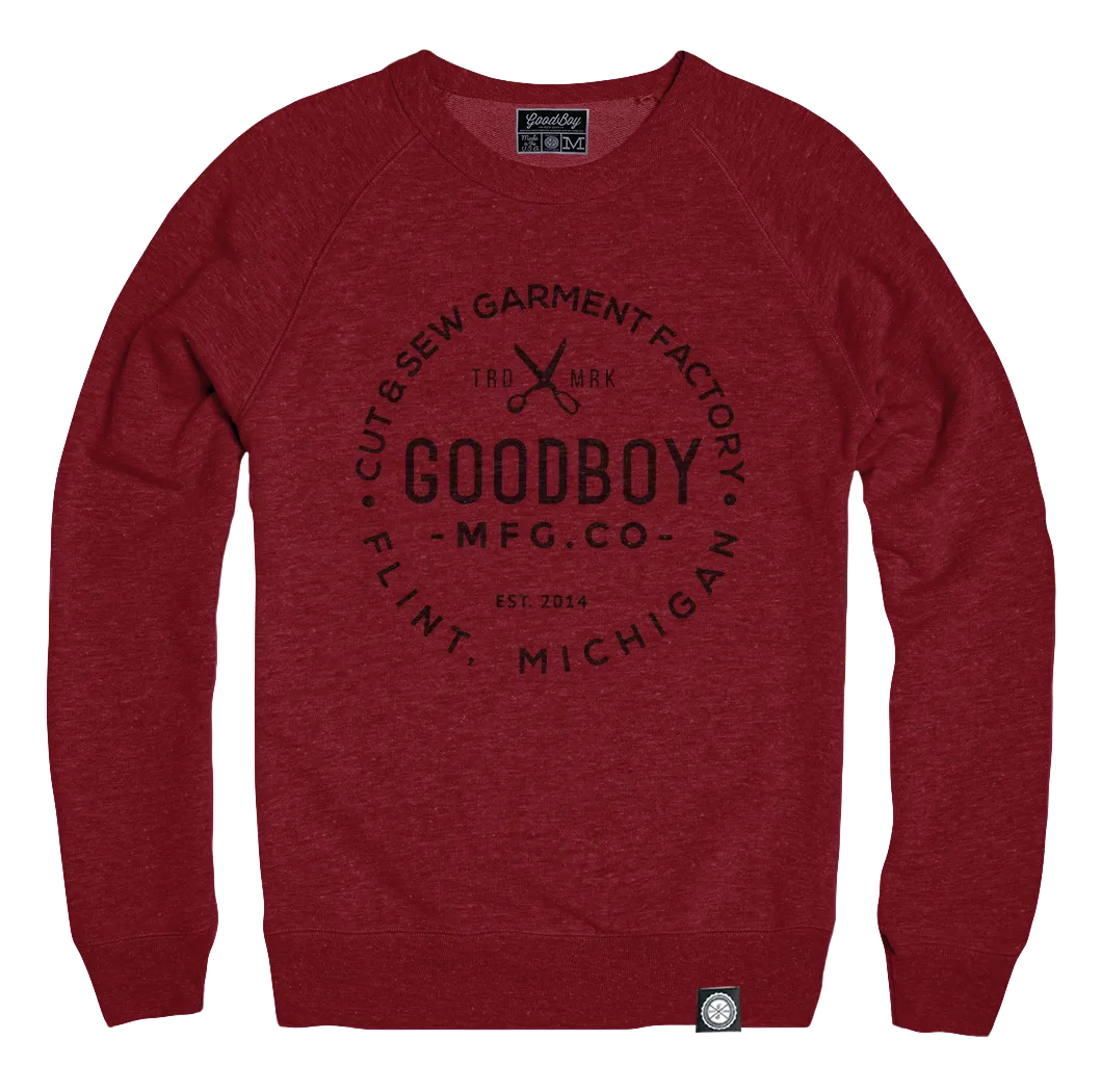 Crew Neck - Sweatshirt - Red