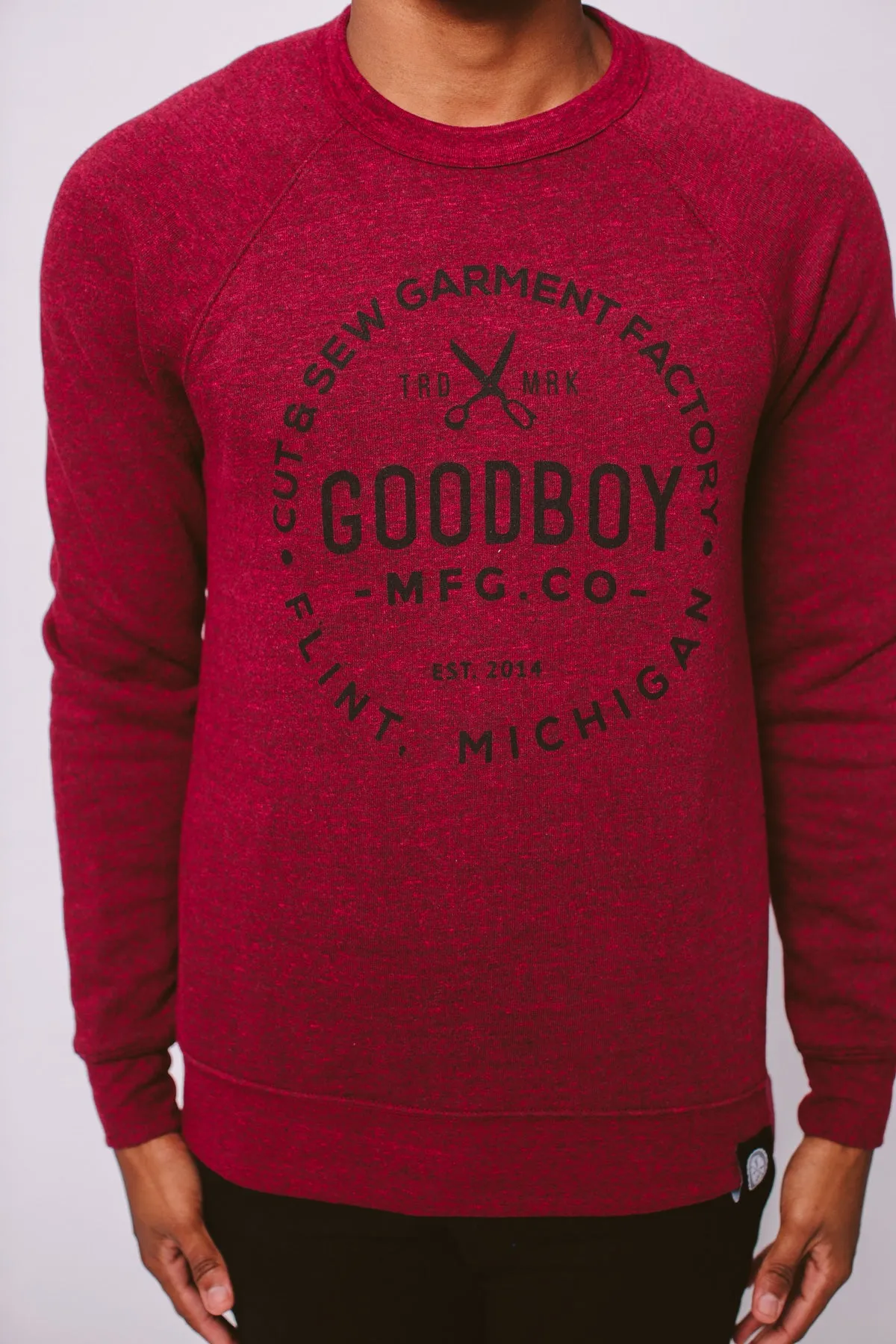 Crew Neck - Sweatshirt - Red