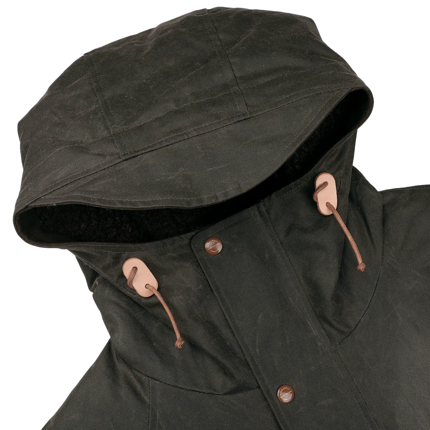 Dark Green Waxed Cotton Mountain Parka