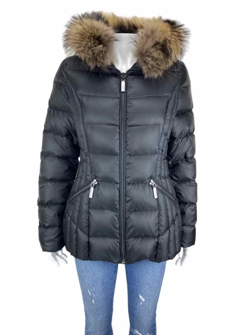 Dawn Levy Women's Nikki Down Puffer Parka Black Size M