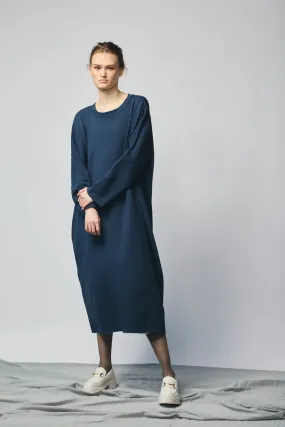 Devlyn van Loon Pullover Sweatshirt Dress (Navy)