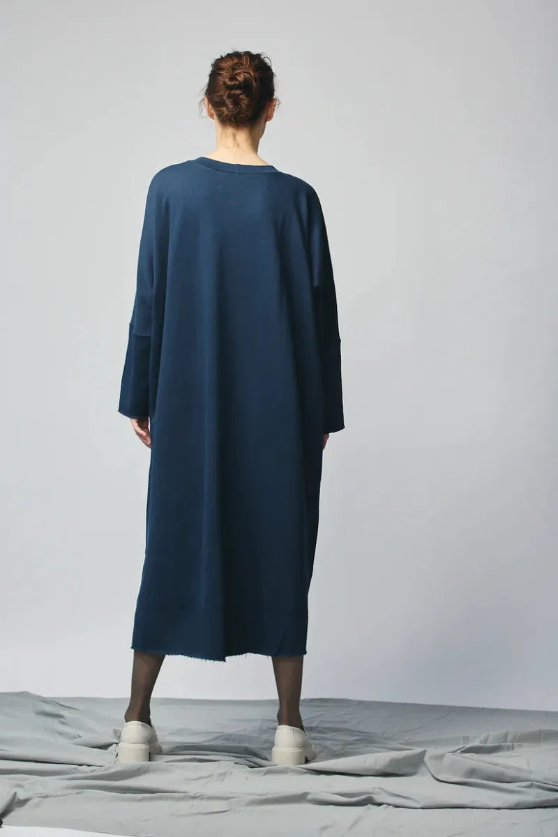 Devlyn van Loon Pullover Sweatshirt Dress (Navy)