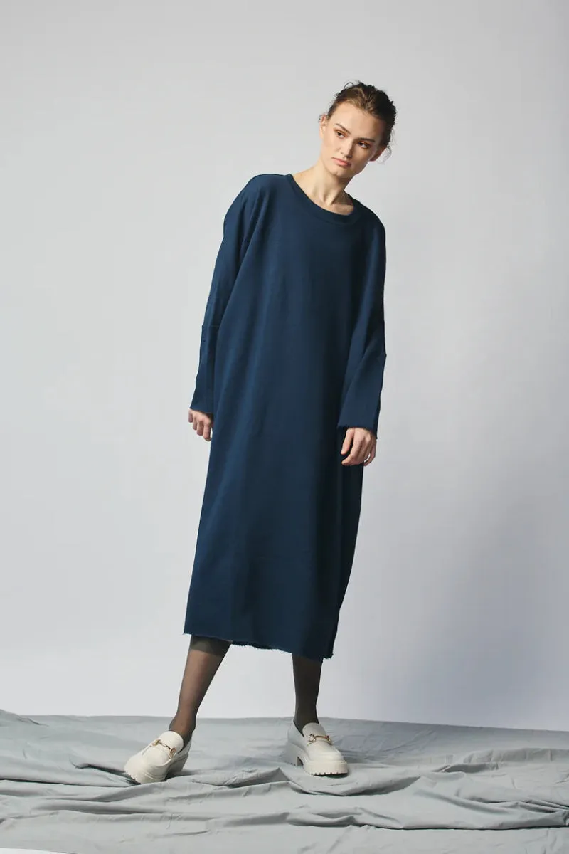 Devlyn van Loon Pullover Sweatshirt Dress (Navy)