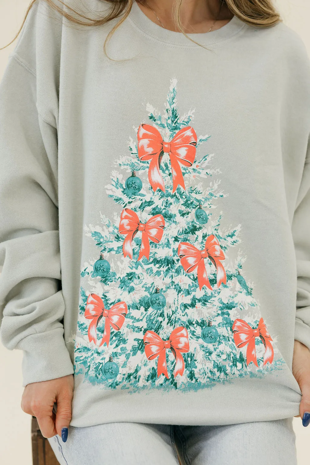 Festive Pullover-Icy Green