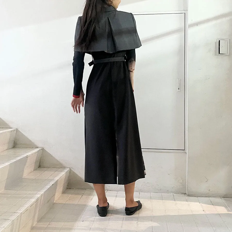 【FETICO/フェティコ】 <br>WOOL TAILORED CAPE <br>FTC244-0208