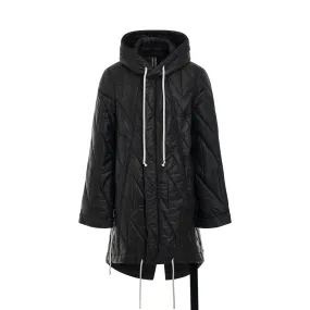 Fishtail Padded Parka in Black