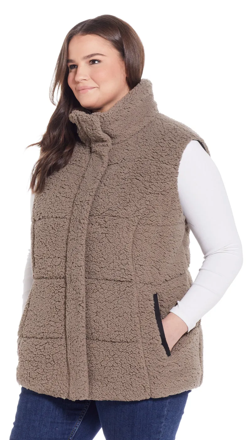 FLEECE PUFFER VEST