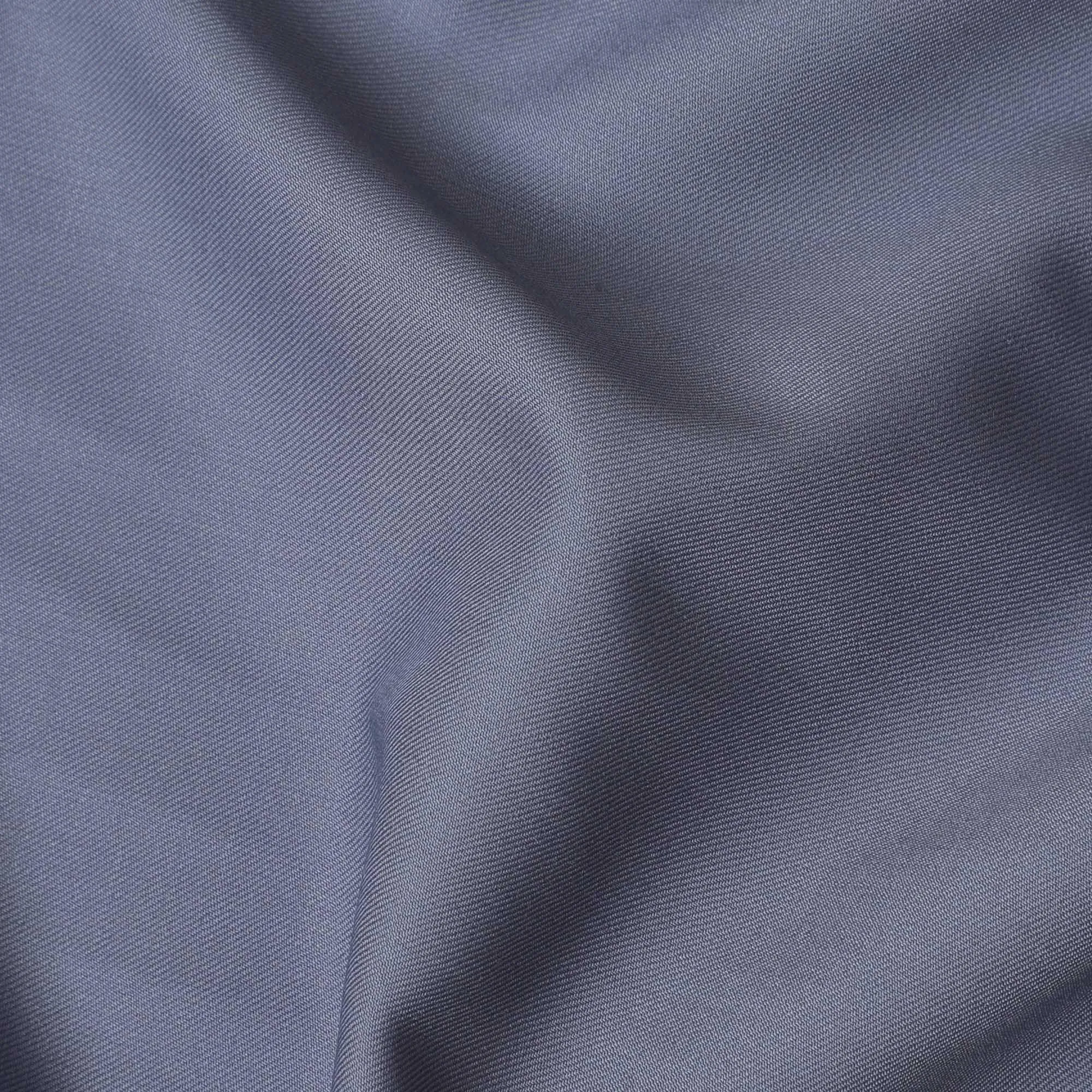 Flint grey Premium plain English super 140's blended wool and cashmere suiting fabric-D10924