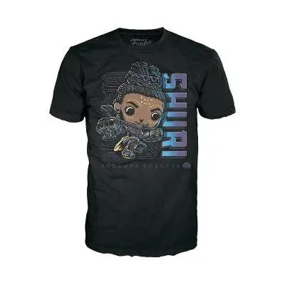 Funko Unisex Graphic T-Shirt Glow-In-The-Dark Black Panther Wakanda Forever