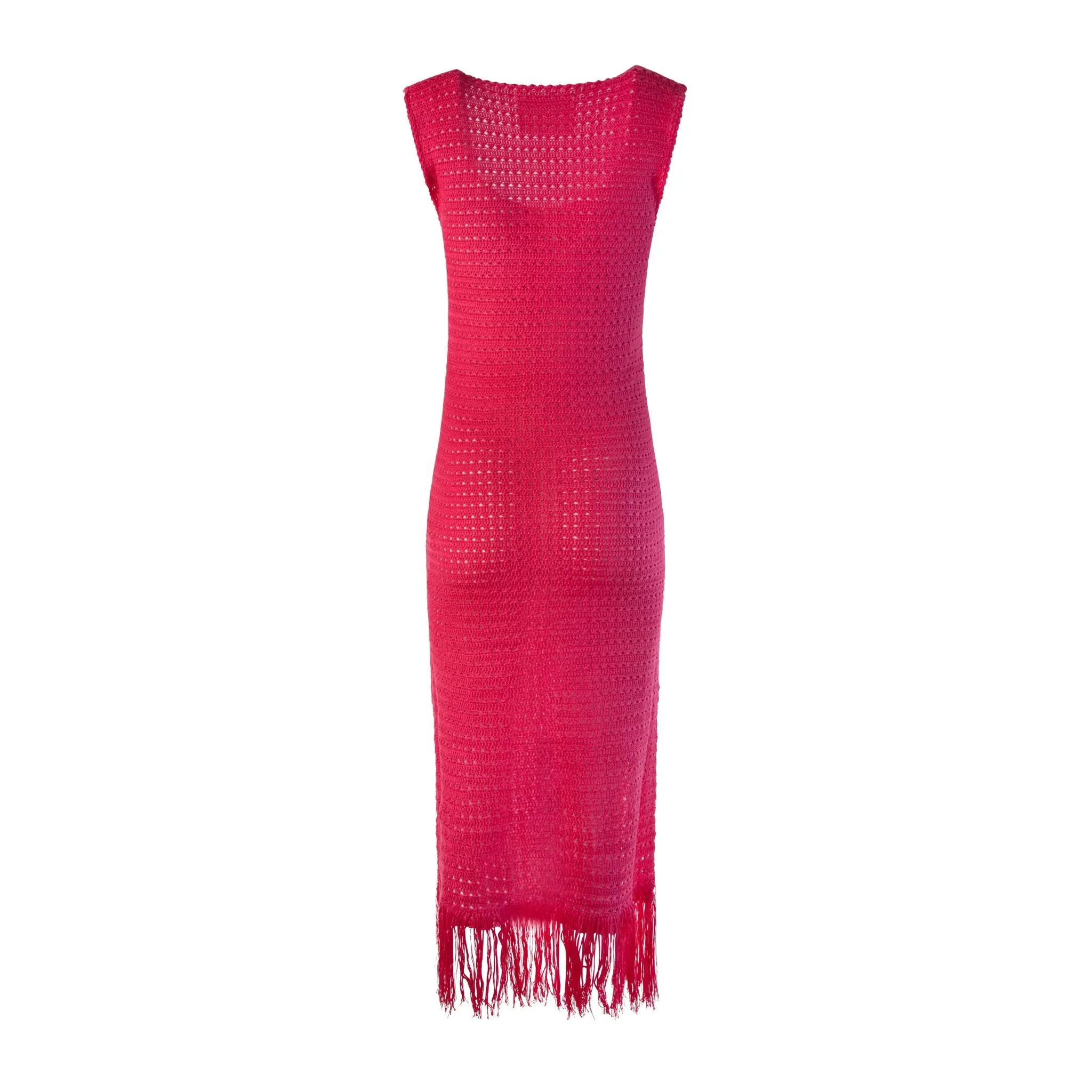 Fuschia Hand Crochet Dress